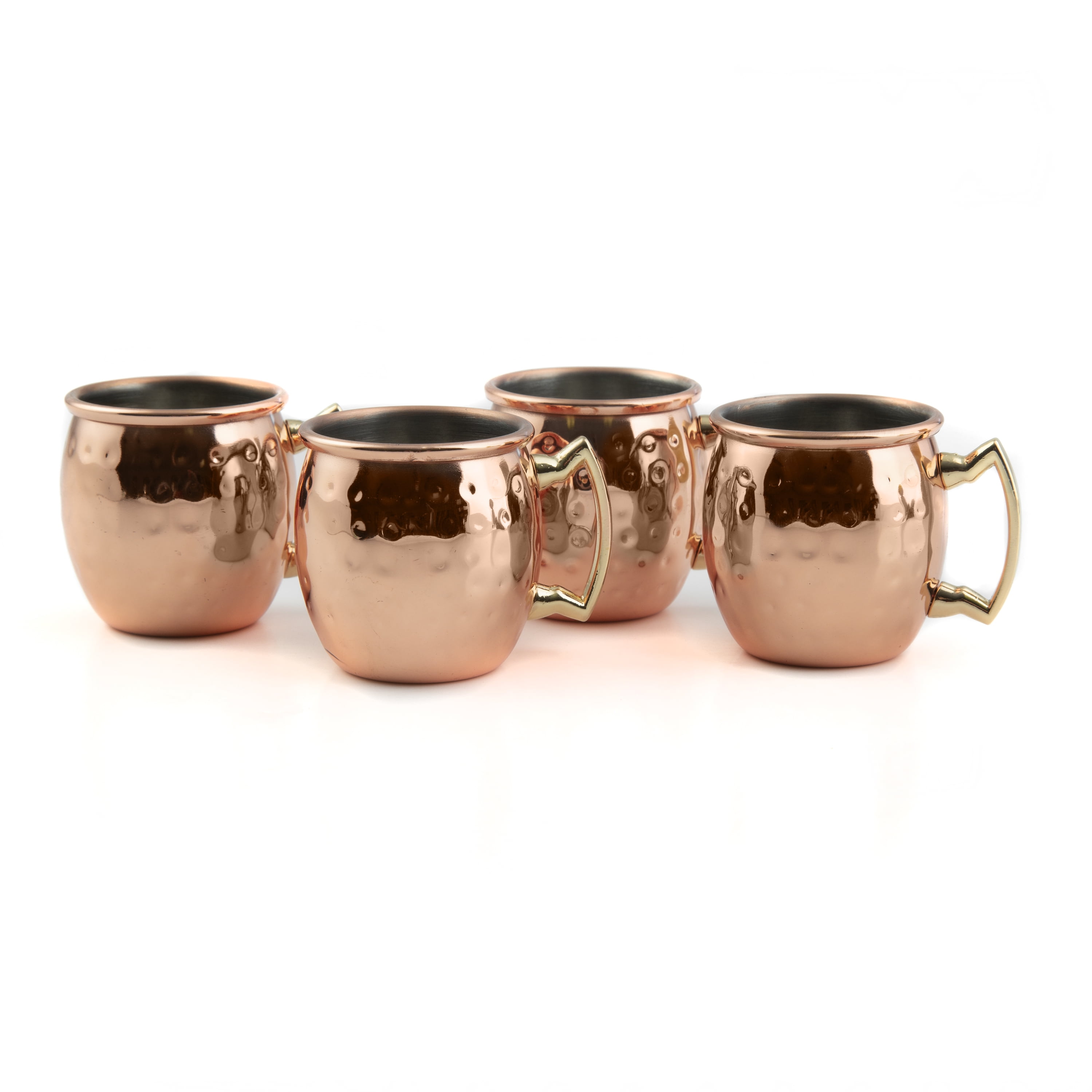 Bar340 by Cambridge Set of 4, 2.1Ounce Copper Mini Moscow Mule Mug