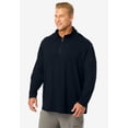 thumbnail image 4 of KingSize Men's Big & Tall Supersoft Jersey 1/4 Zip Pullover, 4 of 6