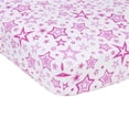 thumbnail image 1 of Radiant Orchid Stars Muslin Crib Sheet, 1 of 1