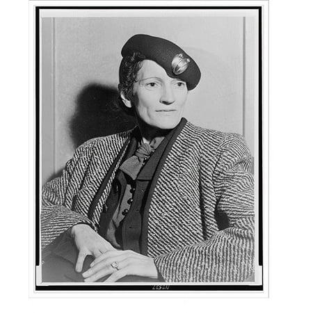 Historic Print, [Mari Sandoz, half-length portrait, facing slightly right].World Telegram photo by Al Aumuller., 18" x 24"