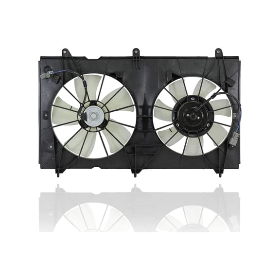 Dual Radiator and Condenser Fan Assembly - Pacific Best Inc. Fit/For HO3115121 03-07 Honda Accord Sedan/Coupe L4 - USA-Build Only, Denso-Design
