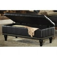 thumbnail image 3 of OSP Home Furnishings Caldwell Square Storage Ottoman in Black Bonded Leather with Decorative Nailheads, 3 of 3