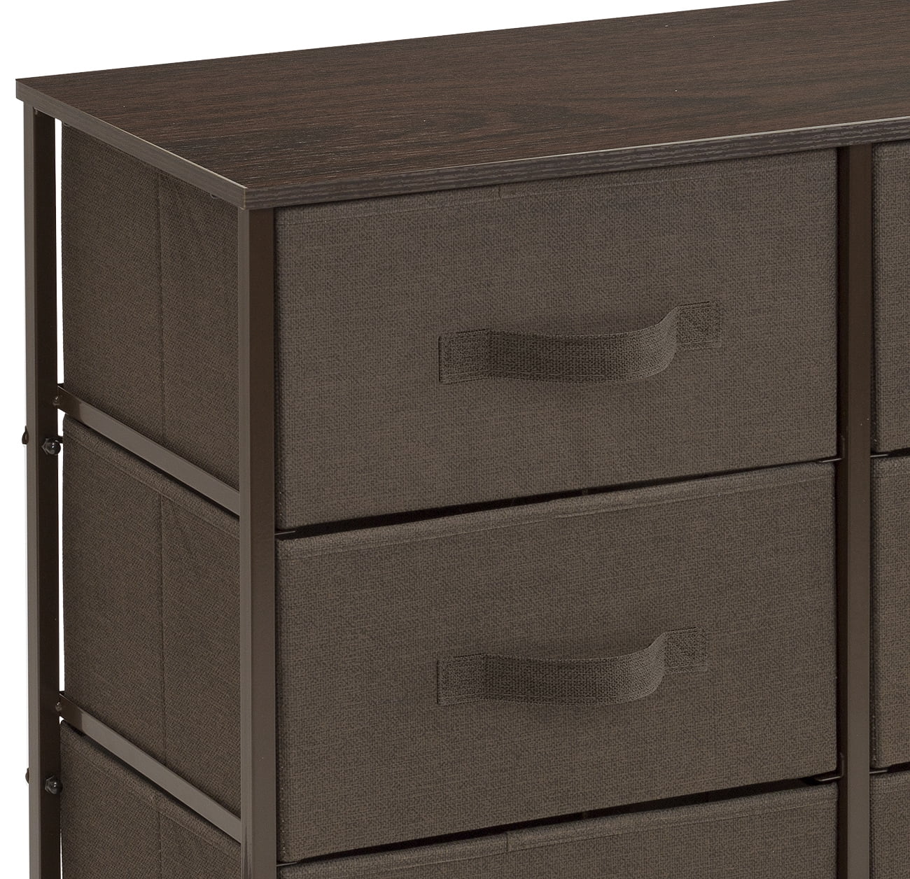 Steel Frame Marble White /– White Frame Wood Top Furniture Storage Chest Tower Unit for Bedroom Fabric Bins Office Organization Hallway Closet Sorbus Dresser with 9 Drawers