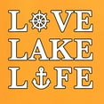 thumbnail image 4 of Wild Bobby, Anchor Wheels Love Lake Life, Women Graphic Tee, Gold, Large, 4 of 4