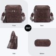 thumbnail image 3 of Monedero tipo bandolera Roulens, ligero, de piel semisuave, 3 of 6
