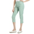 thumbnail image 2 of Charter Club Petite Printed Bristol Capri Jeans Bright Myrtle 12P, 2 of 4