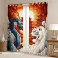 thumbnail image 2 of Homewish Cartoon Chinese Dragon Blackout Curtains Set of 2 (52x84 Each), White Tiger Animal Window Curtains, Tokyo Japanese Style Curtains and Drapes, Blackout Curtains Room Decor, 2 of 6