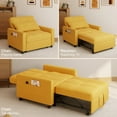 Sofa Beds Chair 3 in 1, Convertible Chair Single Bed,Yellow