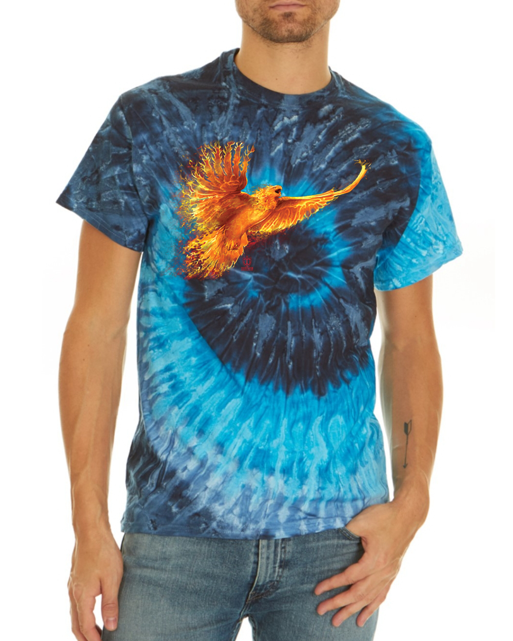 Blue Sky Tie Dye Tee Small