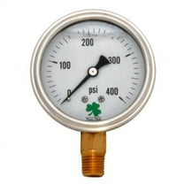Zenport LPG400 PRESSURE GAUGES - 63mm Glycerin 'Liquid' Filled Pressure Gauges, 0 - 400 psi