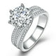 thumbnail image 2 of Super Flash Moissanite Anillo en forma de Anillos de compromiso para las mujeres Moissanite Twisted Anillos de compromiso Aniversario de boda Anillos de promesa de novia Esposa Novia, 2 of 2