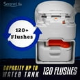 thumbnail image 3 of SereneLife Brand Outdoor Portable Cassette Toilet W/ Detachable Waste Holding Tank & Level Indicator, 3 of 7
