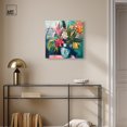 thumbnail image 3 of Vase of Tropical Flowers High-Gloss Frameless Acrylic Glass Wall Art Floral by Art Remedy, Ready to Hang, 20 x 20, 3 of 7