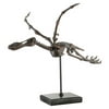 31" Brown and Gray Pterodactyl Dinosaur Bird Figurine on a Black Stand