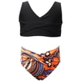 thumbnail image 3 of WREESH Mother And Daughter Two Pieces Bikini Family Matching Swimsuit Girls Swimwear, 3 of 7