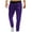Purple, variant on Men's Fashion Jogger Sweatpants Comfortable Drawstring Gym Workout Running Pants Casual Track Pants with Zip Pockets