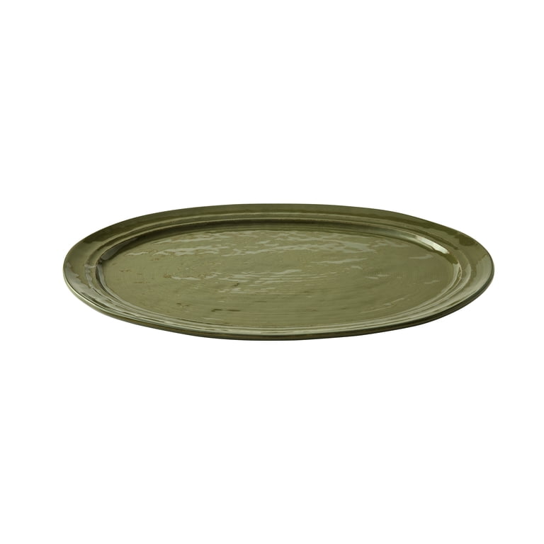 Better Homes & Gardens Artisan Green Stoneware Serving Platter photo 6