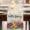 thumbnail image 3 of Table Runners 90 Inches Long Dress Scarves, Spring Flowers Farmhouse Coffee/Dining/Kitchen Table Runner for Living Room, Farmhouse Vintage Country Colorful Floral 13x90 Inch, 3 of 9