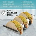 thumbnail image 3 of 4 paquetes de soportes para tacos de acero inoxidable estilo bandeja para tacos WD.WDQZL Hogar, 3 of 5