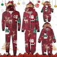thumbnail image 5 of Generic Family Christmas Pajamas Matching Sets Christmas Jammies for Family Holiday Jumpsuit Sleepwear Set Long Sleeves Pant Snowflakes Santa New Year Xmas (L,Red-B), 5 of 5