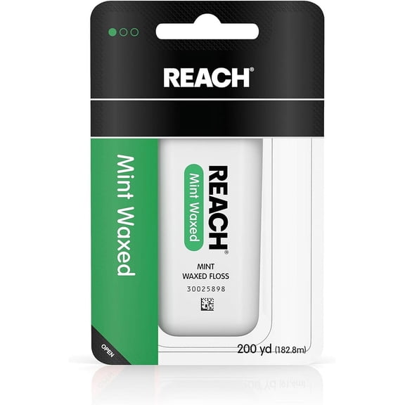 Reach Mint Waxed Floss 200 Yards (Packs of 7)