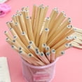 thumbnail image 2 of 100pcs Writing Pencils HB Wood Drawing Pencils Student Portable Stationery for School Office, Triangular, 2 of 9