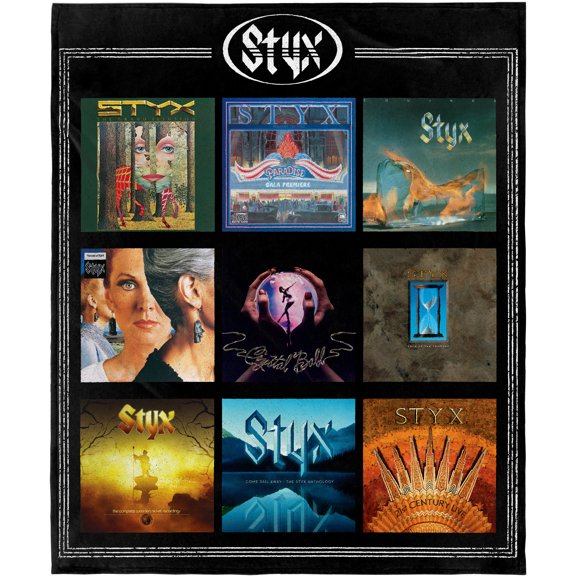 Styx Blanket Album Collection Rock and Roll Music Band Fleece Throw Blanket