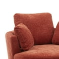 thumbnail image 2 of Swivel Accent Barrel Chair with Pillows Round Sofa ArmChair Club Chair Terracotta, 2 of 5
