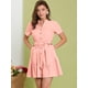 thumbnail image 3 of Vestido Camisero Allegra K Algodón Rosa Claro L, 3 of 7
