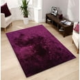 thumbnail image 3 of Amore Collection Magenta Soft Handmade Vibrant Plush Modern Shag 5'x 7'Area Rug by Makymo, 3 of 7