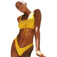 thumbnail image 1 of Coofit Women's Swimsuit Fashion Solid Color Bikini Set Bathing Suit for Beach, 1 of 5
