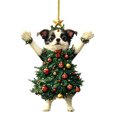 thumbnail image 2 of Adorno Navideño Colgante de Acrílico con Estampado de Mascota | Ideal para Decorar El Árbol de Navidad | Acrílico Resistente | Regalo Perfecto para Las Fiestas | 8 Cm | 1 Unidad, 2 of 7
