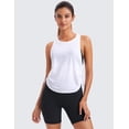 thumbnail image 2 of CRZ YOGA Pima Cotton Ruched Side Tank Tops for Women Workout Athletic Casual Racerback Sleeveless Shirts, 2 of 6