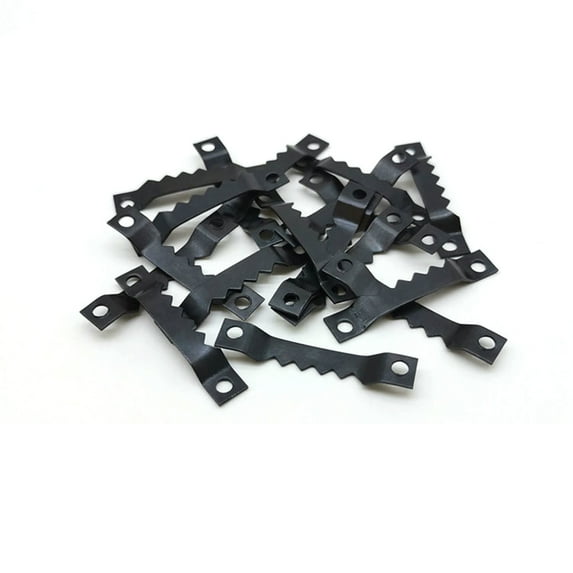 Clock Artwork Heavy Duty Steel Wall Oil Painting Sawtooth Picture Hangers Saw Tooth Hooks Photo Frame Holder BLACK