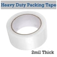 2 Pack Clear Packing Tape Heavy Duty, 2 Inch X 110 Yards Per Roll, Wide - Foto 8