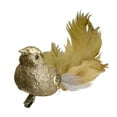 thumbnail image 2 of 6.75" Gold Sequined and Glittered Clip-On Bird Christmas Ornament, 2 of 3