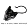 thumbnail image 3 of Juego de clips para cortinas JANYUN de acero inoxidable, paquete de 120, color negro, 3 of 7