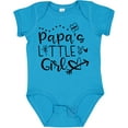 thumbnail image 3 of Inktastic Papa's Little Girl with Hearts Flower and Butterfly Girls Baby Bodysuit, 3 of 5