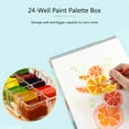 thumbnail image 4 of 24-Well Airtight Leak Watercolor Paint Palette Box for Watercolors Half Pans, Acrylic, Gouache and Oil, 4 of 8