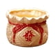 thumbnail image 3 of Jarrón de flores del Año del Dragón, bolsa bendecida, maceta, adorno, arreglo floral Dorado 12cmx9cm, 3 of 9
