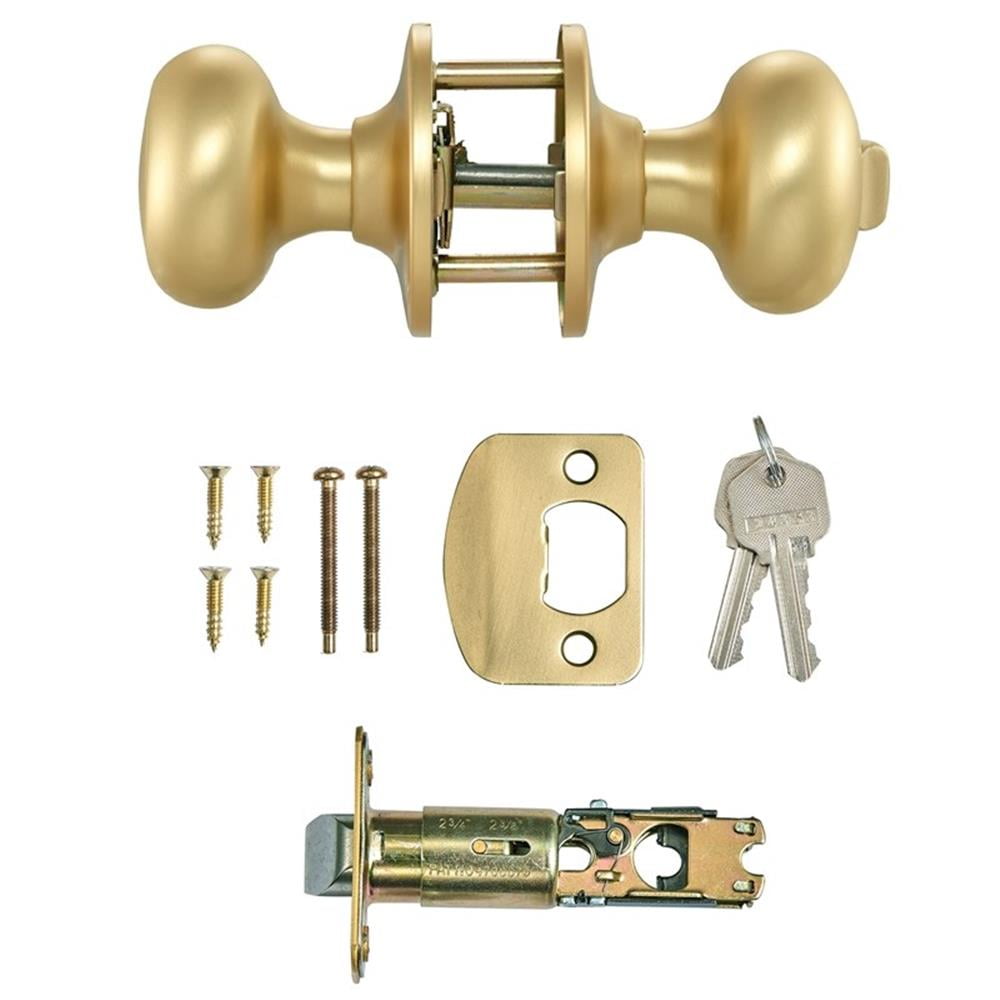 Design House 726927 Cambridge Entry Door Knob Satin Gold