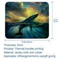 thumbnail image 5 of PhooArto Comfortable Mouse Pad Sea Whale Ocean Sunset Desktop Mousepad , 21 x 25 cm Mouse Mat, Non-Slip Rubber Base, Improves Speed and Precision, 5 of 7