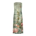 thumbnail image 5 of Qiopertar Nouvelle Robe Longue Sans Manches en Coton et Lin pour Femmes, Col Rond, Imprimée, en Solde, Livraison Gratuite, jusqu'à 90 % de Réduction, 5 of 5