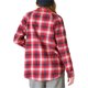 thumbnail image 2 of Lucky Brand Womens Oversized Plaid Button Up Shirt, brightred, S, 2 of 2