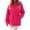 Hot Pink, variant on Women's Jacket Drawstring Waist Long Sleeve Full Zip Hooded Windbreaker Jackets Casual Long Sleeve Lightweight Outdoor Hiking Coats Pink S