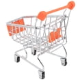 thumbnail image 4 of MasteelfCA 1pc Mini Shopping Cart Children Pretend Play Toy Iron Makeup Storage Grocery Cart Trolley with Electroplating (Random Color), 4 of 7