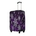thumbnail image 2 of Balery Snowflake Gradient Purple Luggage Cover Protector, Scratch And Dirt Resistant, Fits 18-32 Inch Luggage - Small, 2 of 9