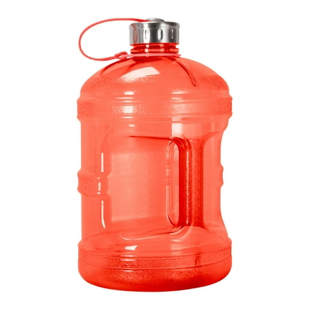 Blank Bottle Caps - 1 Gallon (128oz) BPA Free Reusable Drinking Bottle w/48mm Steel Cap
