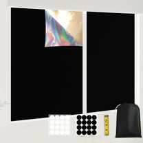 Portable Blackout Blinds，(79" x 57") Blackout Shades, 100% Blackout Material Temporary Blackout Blinds/Curtains for Baby Nursery, Bedroom, Window