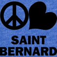 thumbnail image 2 of CafePress - FIN Peace Love St Bernard - Cute Infant Baby Football Bodysuit, 2 of 3